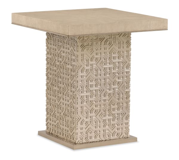 Geometry - Low Side Table - Polished Limestone