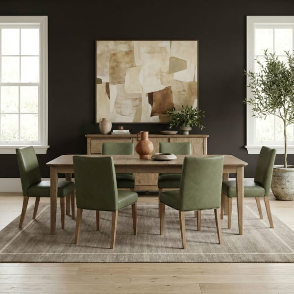 Hendrix Place - 7 Piece Rectangular Table Set - Natural