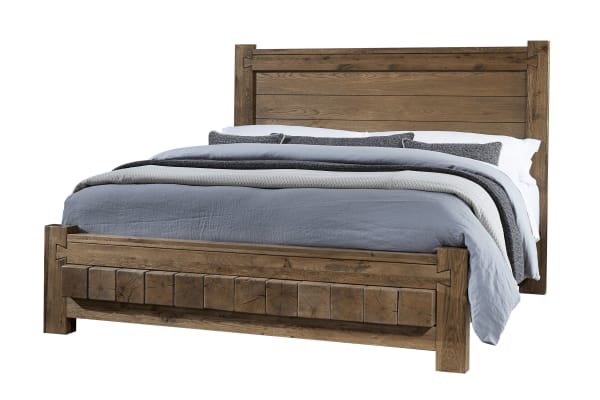 Dovetail - King Poster Bed With 6 X 6 Footboard - Natural