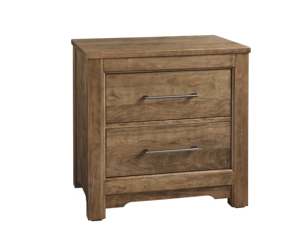 Crafted Cherry - 2 Drawer Nightstand - Medium Cherry