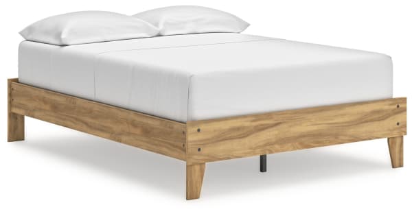 Bermacy - Light Brown - Full Platform Bed