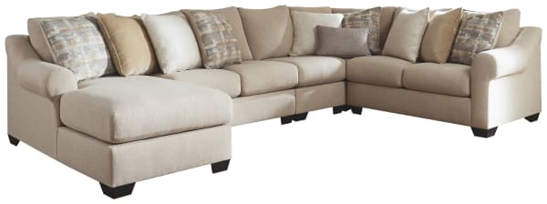 Ingleside - Linen - Left Arm Facing Corner Chaise, Wedge, Armless Chair, Armless Loveseat, Right Arm Facing Loveseat Sectional