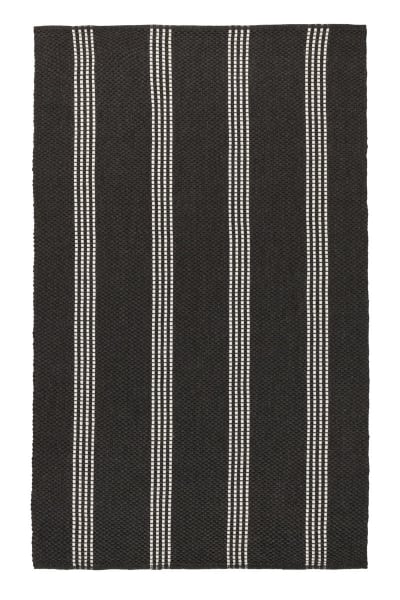 Performance Sorrento Stripe - Rug 9' x 12' - Charcoal/Ivory