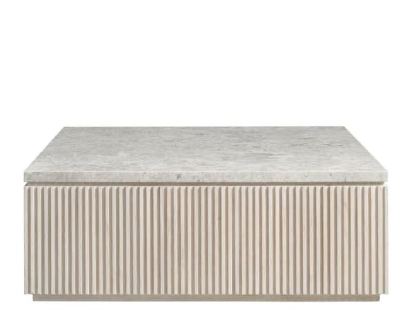 Avaline - Carmen Cocktail Table - Beige / Gray