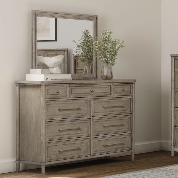 Rochelle Park - Dresser & Mirror - Smokey Taupe