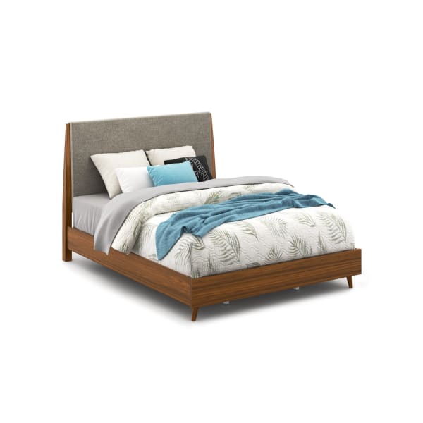 Ludwig - Queen Bed - Gray / Dark Brown