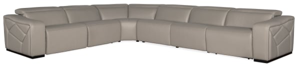 Opal - 6 Piece Sectional With 3 Power Recliners & Power Headrest