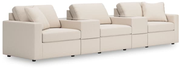 Modmax - Oyster - 5-Piece Sectional With Storage Consoles
