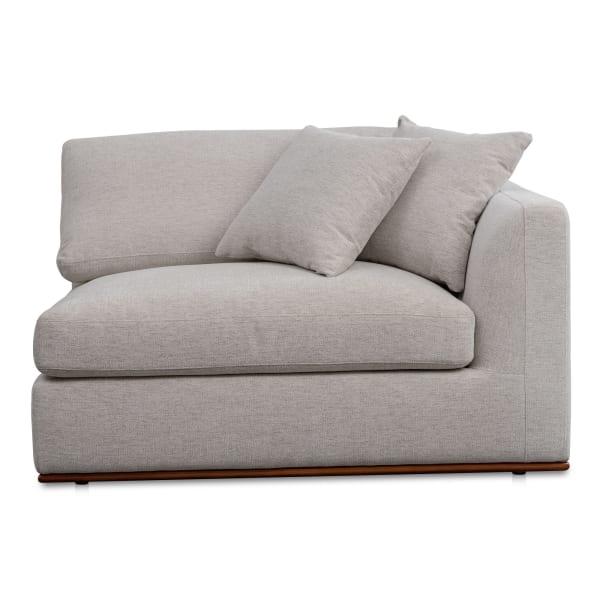 Rue - Right Arm Facing Chair - Flecked Gray