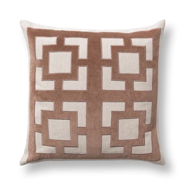 Corbin - 22" x 22" Pillow - Frothed Brown