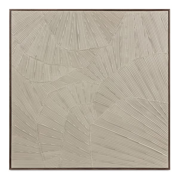 Flutter - Framed Painting - Cool Beige