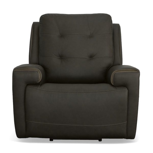 Iris - Power Recliner With Power Headrest - Charcoal