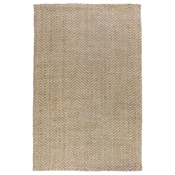 Jute Favorites - 1' x 1' Herringbone Rug - Natural/Ivory