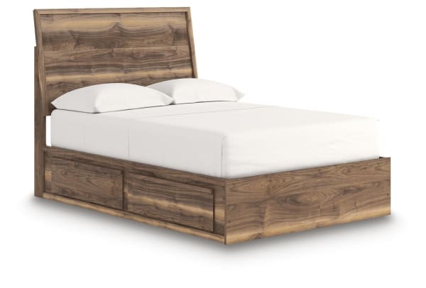 Chirason - Full Panel Bed With Storage - Brown