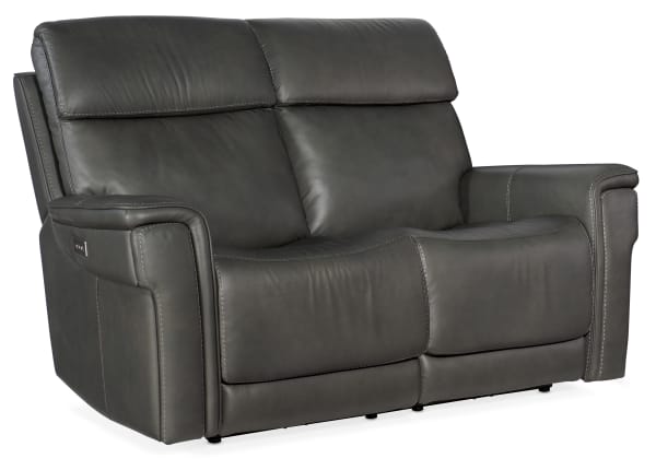 MS - Lyra Zero Gravity Power Loveseat - Dark Gray
