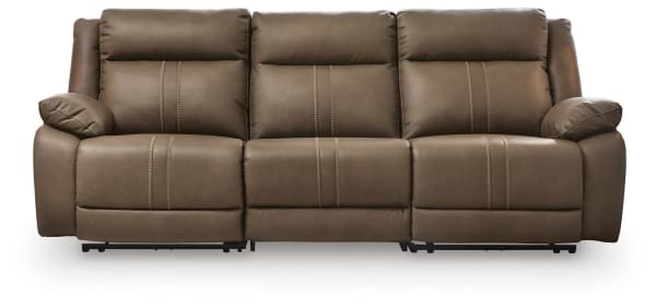 Max-Momentum - 3-Piece Power Sectional Reclining Sofa - Biscotti