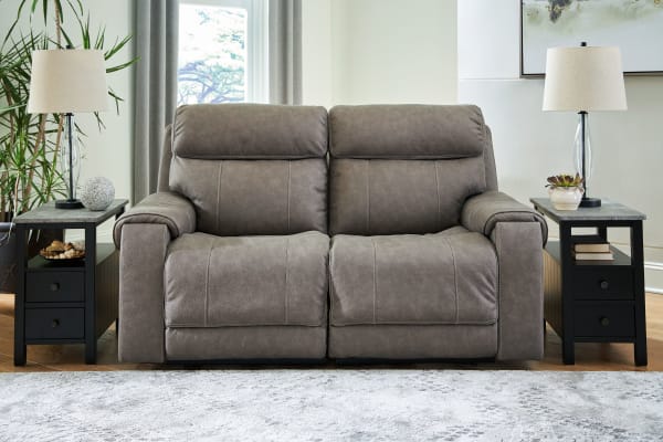Starbot - Fossil - Power Reclining Loveseat 2 Pc Sectional