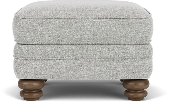 Bay Bridge - Fabric Ottoman - Light Gray