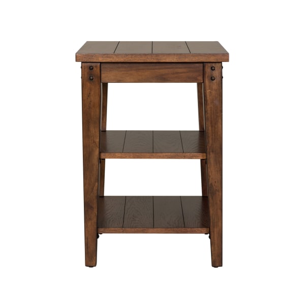 Lake House - Tiered Table - Rustic Brown
