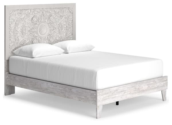 Paxberry - White - Queen Panel Platform Bed
