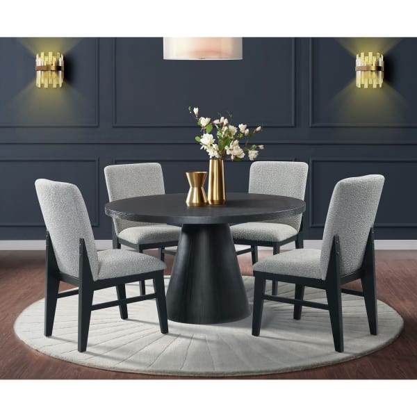 Portland - 5 Piece Standard Height Dining Set (Table And Four Chairs) - Black