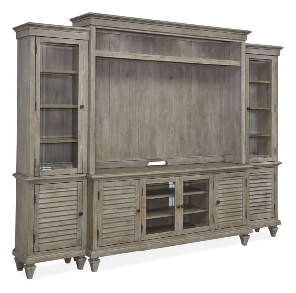 Calistoga - Rustic Entertainment Wall - Dovetail Gray