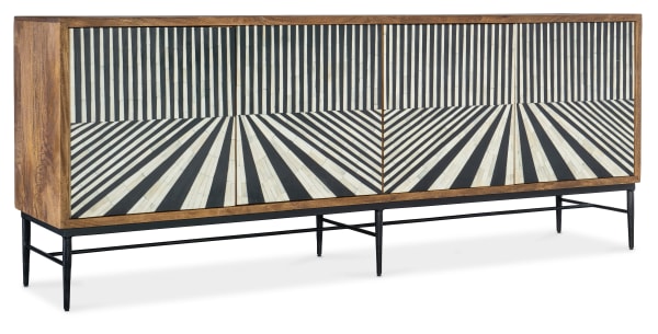 Commerce and Market - Linear Perspective Credenza - Light Brown