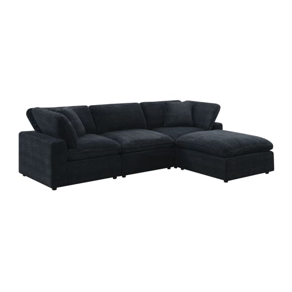 Cloud 9 - Modular 4 Piece Living Room Set - Zaftag Ebony
