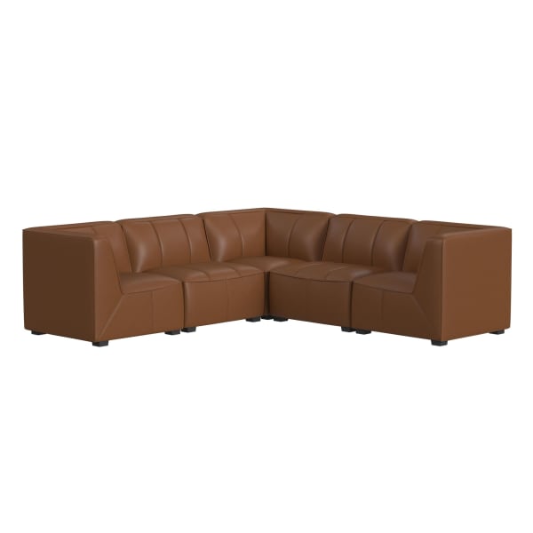 Blake - Modular 5 Piece Living Room Set - Pebble Tan