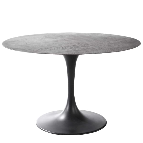Brando - 48" Dining Table - Black / Woodtone