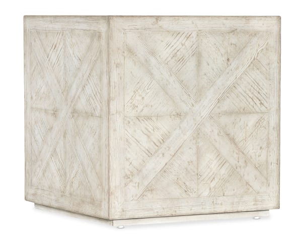 Commerce And Market - Block Buster End Table - White