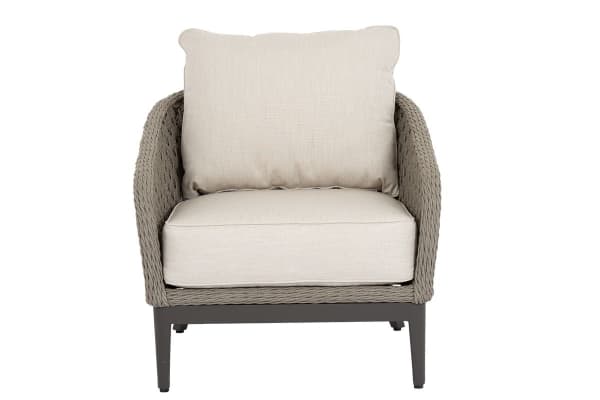 Marbella - Club Chair, With Self Welt - Echo Ash / Gray