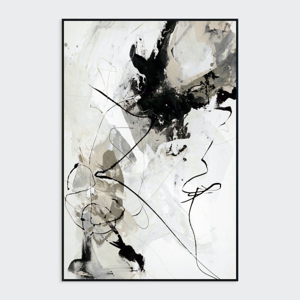 Chaos I - Painting Art By Buddy Whitlock - Black & White