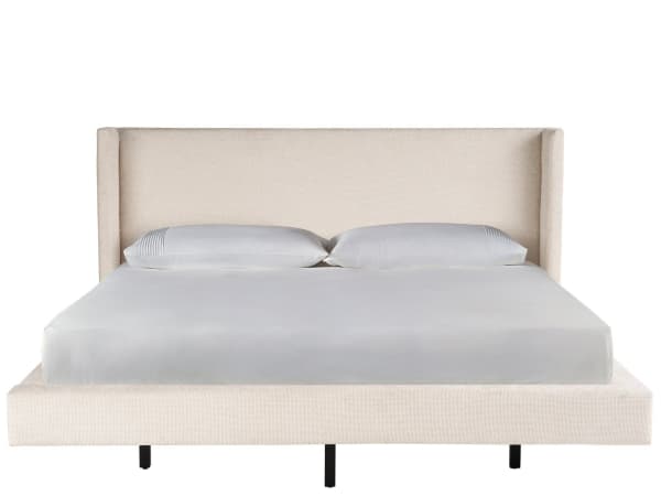 Weekender Coastal Living Home - Sainte-Ann Upholstered King Bed - Pearl Silver
