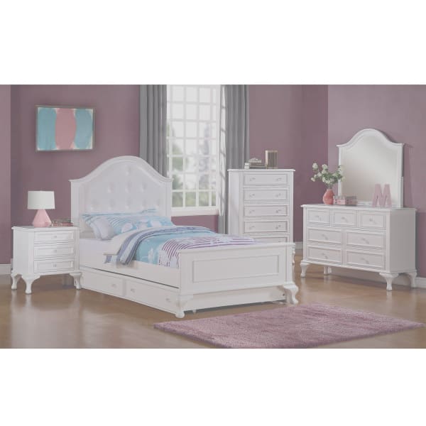 Jesse - Full Panel With Trundle 6 Piece Bedroom Set