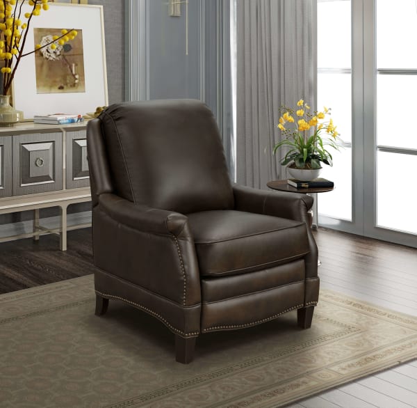 Ashebrooke - Push Thru The Arm Recliner - Walnut