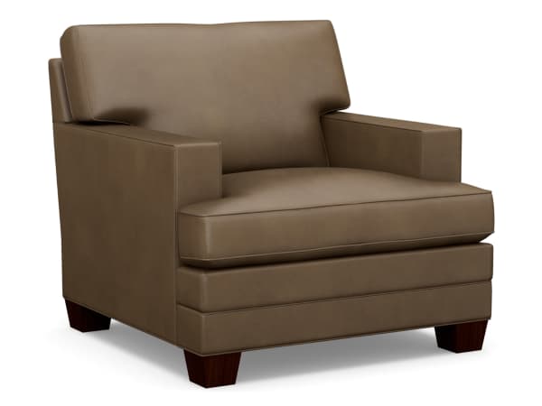 Couture Leather - Tyler Leather Chair - Dark Brown