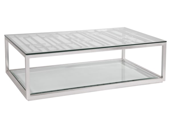 Mar Monte - Grate Cocktail Table - Pearl Silver