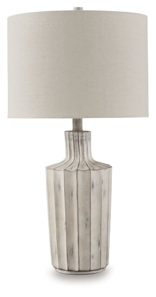 Imre - Poly Table Lamp - Distressed Brown