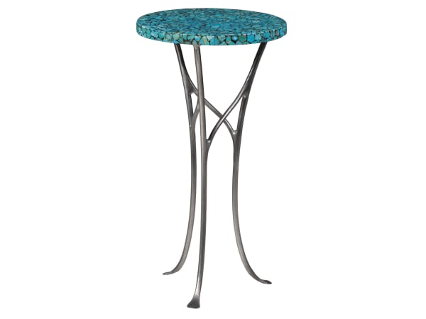 Signature Designs - Isidora Turquoise Spot Table - Dark Gray