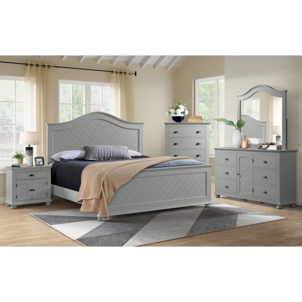 Kona - Full Panel 3 Piece Bedroom Set - Gray