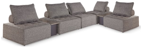 Bree Zee - Brown - 7-Piece Outdoor Modular Seating