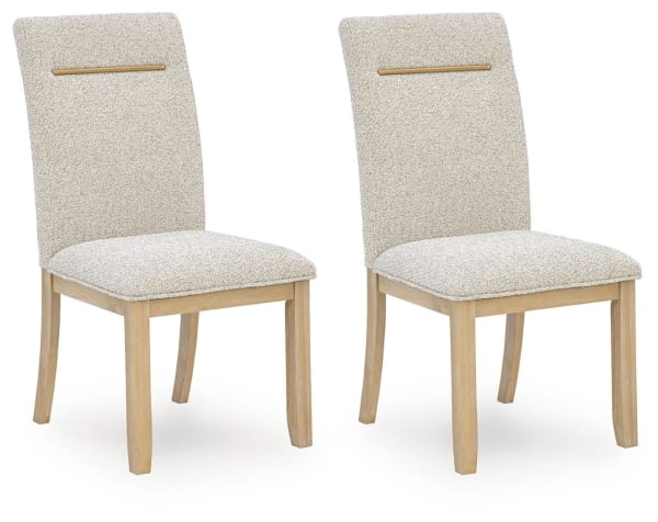 Lasinger - Dining Upholstered Side Chair (Set of 2) - Light Brown