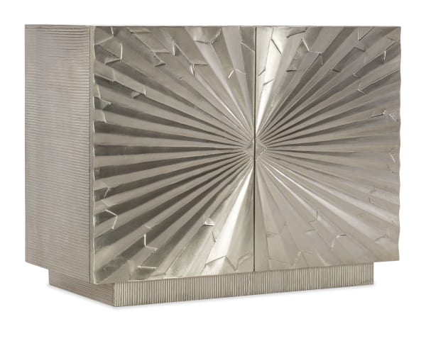 Melange - Lil' Bang 40in Entertainment Console - Pearl Silver