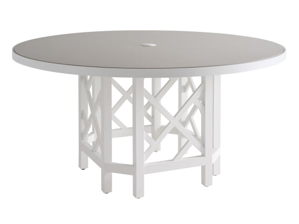 Island Classic - Round Dining Table - White