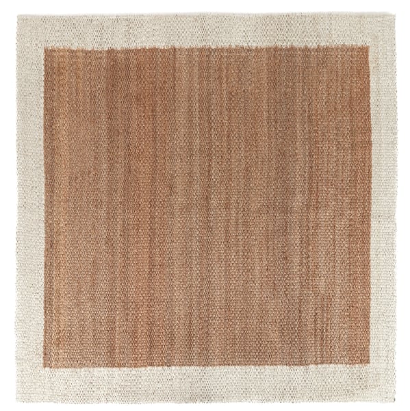 Serene - 8' x 8' Frame Area Rug - Natural/Ivory