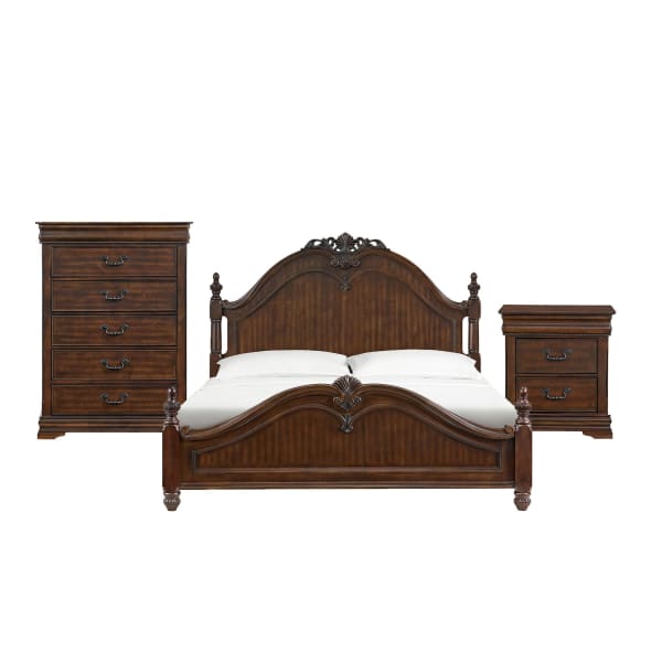 Northridge - King 3 Piece Bedroom Set - Cherry