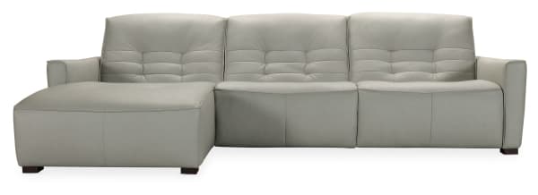 Reaux - Power Motion Sofa With LAF Chaise With 2 Power Recliners