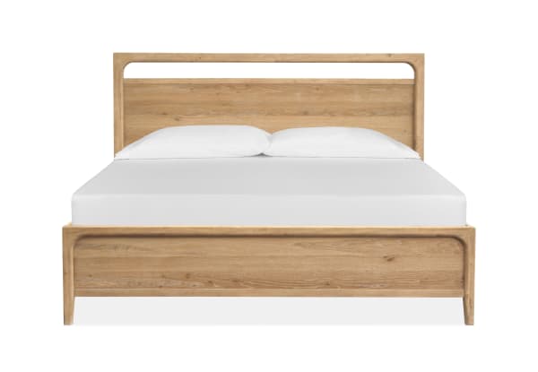 Somerset - Complete Queen Panel Bed - Light Brown