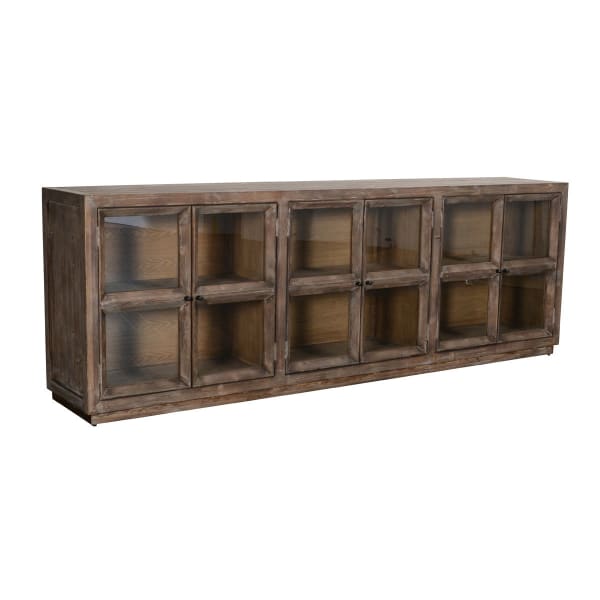 Selma - 6 Door Sideboard - Aged Brown